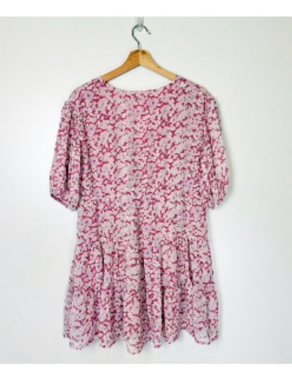 Sabo Skirt Pink Floral Babydoll Dress, XS - Picture 5 of 13